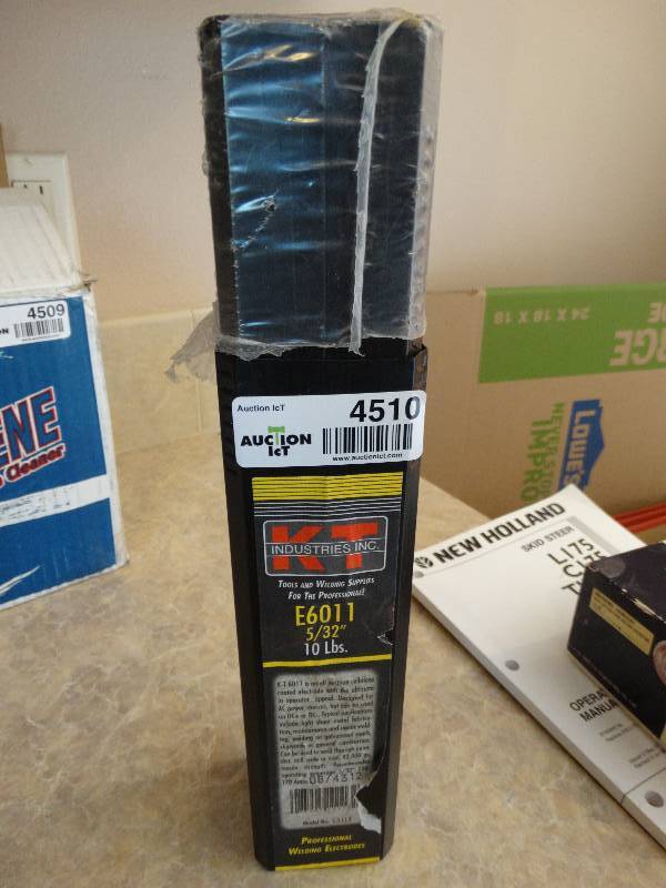 lot 4510 image: KT welding rods E6011 532 10lbs.