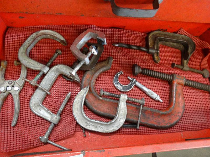lot 4557 image: Lot of C clamps.