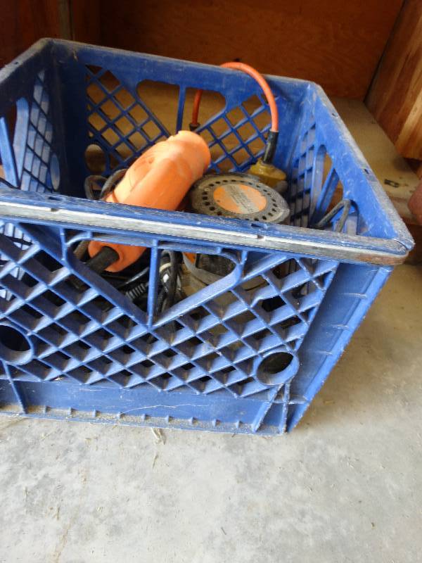 lot 4626 image: Black & decker drill, router, & chicago electric power tool.