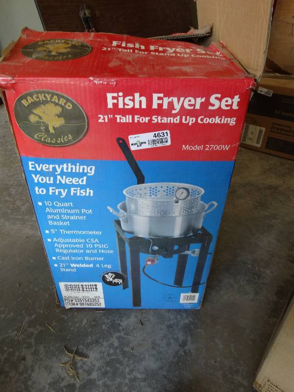 lot 4631 image: Fish fryer missing pots.