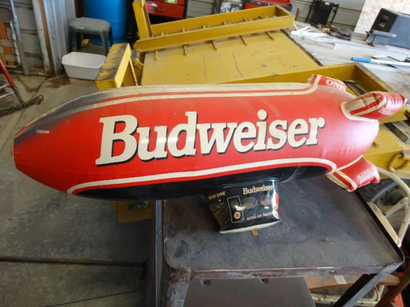 lot 4638 image: Budweiser inflatable blimp.