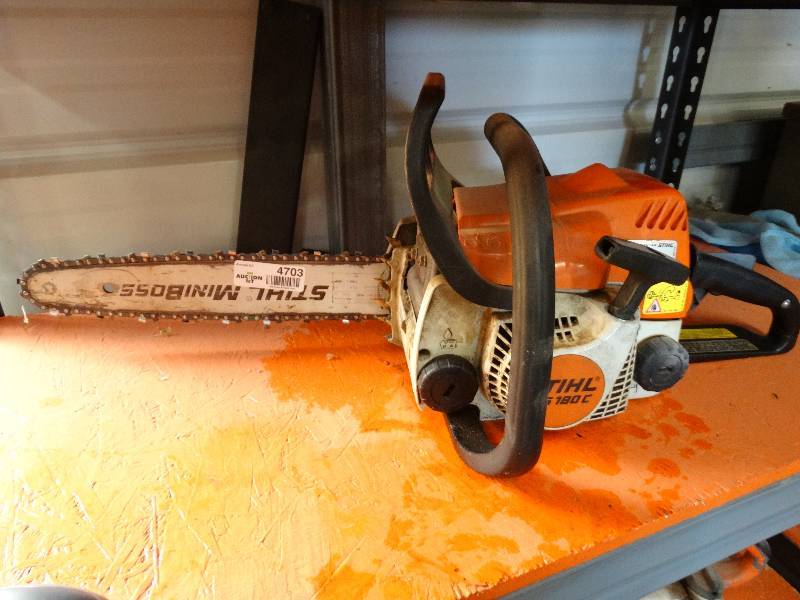 lot 4703 image: Stihl ms 180 c chainsaw.