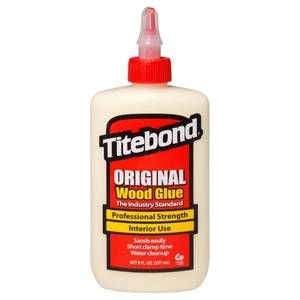 lot 9021 image: Titebond Original Wood Glue 5063, Industry Standard for Woodworking, Furniture RepairAssembly, Construction, Home Repair or Modeling, 8 oz