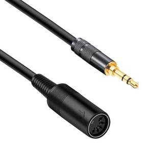 lot 9024 image: gotor 5 pin din MIDI Female to 3.5mm Male Breakout Cable Midi Female to TRS 3.5mm for Akai,Korg, Line6,LittleBits Male MPC Studio,Touch,MPX8,Electribe 2,SQ-1