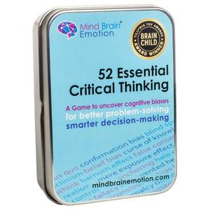 lot 9045 image: 52 Essential Critical Thinking Smart Flash Cards to Uncover Implicit Biases, Detect Cognitive Biases in Social Media, AI, Writing, Speech, Debate, for Teens & Adults - by Harvard Educator