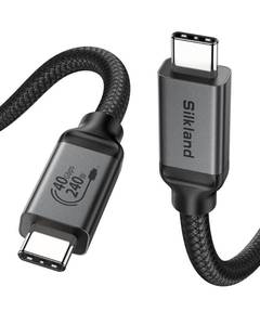 lot 9077 image: Silkland USB 4 Cable for Long Thunderbolt 4 Cable 10FT, 40Gbps8K Display240W Charging, USB C Thunderbolt 3 Cable 3M, USB C Monitor Cable Compatible for MacBook, Dock, iPhone 1615, ARZOPA, KYY, SSD