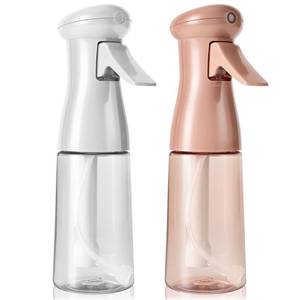 lot 9080 image: Spray Bottle For Hair, Continuous Mister Sprayer, Ultra Fine Mist Empty Spraying Water Bottles for Hairstyling, Barbers, Salons, Essential Oil Scents, Cleaning, Plants (2 Pack, 6.8 OZ)