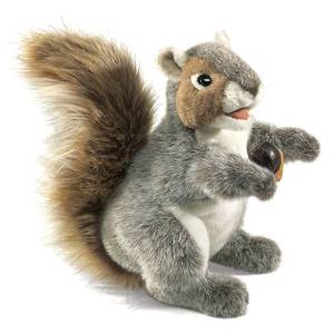 lot 9082 image: Folkmanis Gray Squirrel Hand Puppet, 1 EA