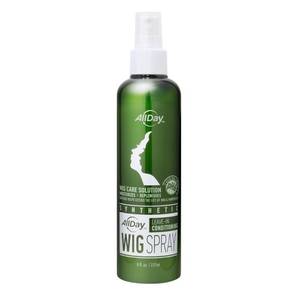 lot 9083 image: AllDay Locks Synthetic Wig Spray (8 oz)  Revitalizing & Refreshing Leave-In Conditioner  Smoothens, Detangles & Nourishes  Cleanses, Softens and Revitalizes Synthetic Hair  8 oz