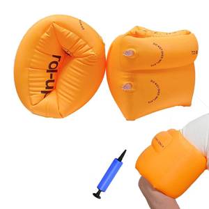lot 9086 image: 2 Pack Inflatable Arm Floaties Swim Arm Bands Swimming Tube Floater Water Wings for Adult Kids