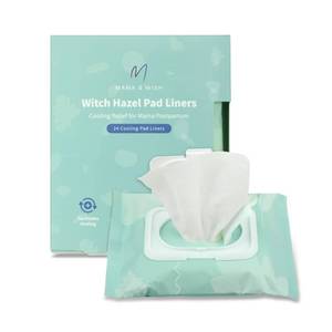 lot 9097 image: Mama & Wish Witch Hazel Pad Liners for Postpartum Care (24 Count)  Full-Length Cooling Perineal Pads Liner  Postpartum Essentials  Ice Pads Postpartum Liner - Witch Hazel Pads for Postpartum Care