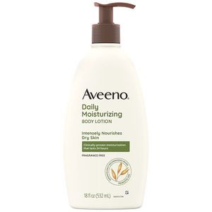 lot 9154 image: Aveeno Daily Moisturizing Lotion For Dry Skin - Fragrance-Free - 18 fl oz