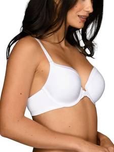 lot 9158 image: Vanity Fair Womens Illumination Front Closure Bra, 3-Way Convertible Staps, Lightly Lined Cups up to DD, White, 38C