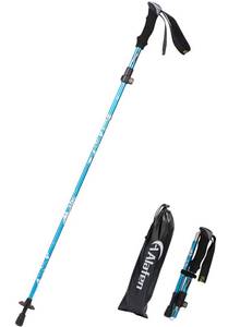 lot 9188 image: A ALAFEN Lightweight Collapsible Trekking Pole - 7075 Aluminum Adjustable Walking Stick for Hiking & Travel, Foldable Quick-Lock Design, Single Pole for Adults & Seniors