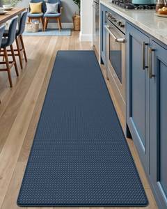 lot 9192 image: DEXI Kitchen Floor Mats Cushioned Anti Fatigue, 17x95, Long Standing Runner Rug Waterproof, Comfort Memory Foam Padded for Front Sink Laundry, Navy