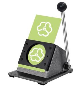 lot 9196 image: Saladulce 1 Button Paper Cutter Graphic Punch Die Cutter for 1inch Buttons, 1.377 Circle Cutter Punch for Scrap Paper Films Cardboard