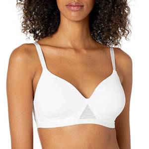 lot 9921 image: Hanes womens Oh So Light Foam Comfortflex Fit Wirefree Mhg521 Bra, White, Medium US 34D