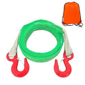lot 9928 image: HENBOW Tow Strap with Hooks-2 x 10 Heavy Duty Recovery Strap with G80 Forged Hooks,8800Lbs Safety Work Load and 35200Lbs Breaking Load,Car Truck Trailer Tow Straps for Transport Tie Down Lifting