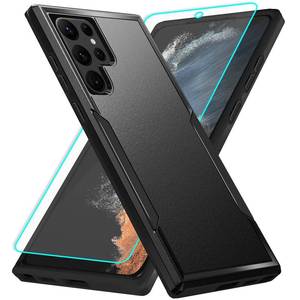 lot 9962 image: IXJYLCPC for Samsung Galaxy S22 Ultra Case with Screen Protection Heavy Duty Protective Shockproof and Scratch Proof Cell Phone case for Galaxy S22 Ultra-Black