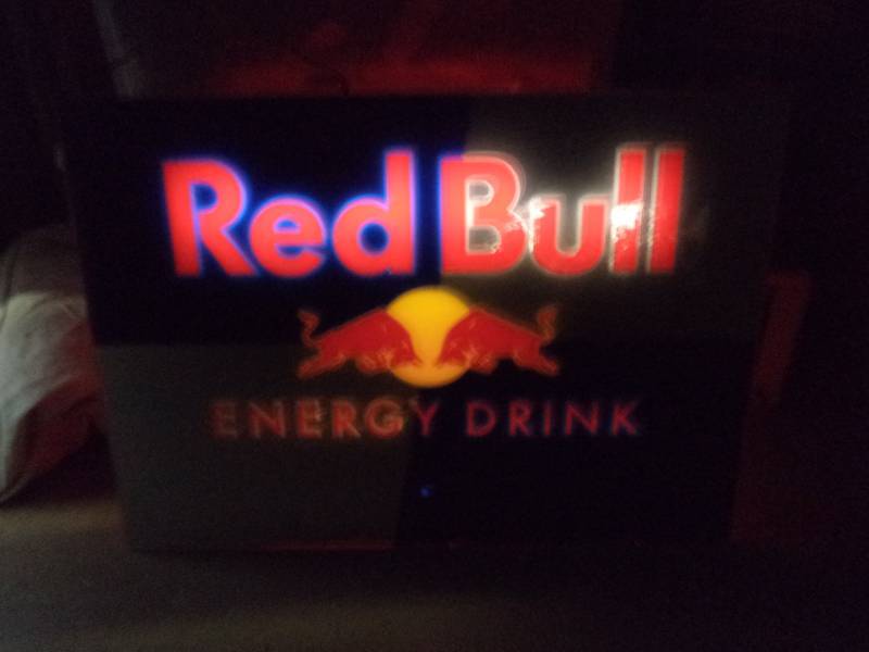 Light-up Red Bull Sign 27 1/2