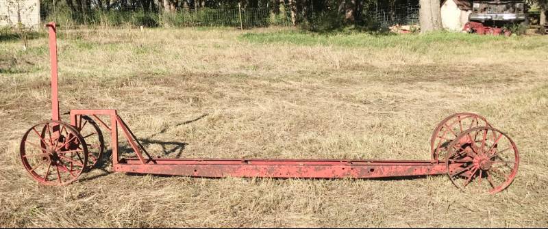 lot 5301 image: Vintage Railway Station Luggage Cart Trolley - BID NOW Super COOL - SEE VIDEO
