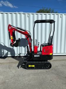 lot 112 image: (Unused)- New VICSEC VC13-R Mini Excavator Color (Red)