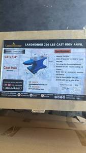 lot 251 image: (Unused) - LandHonor 200lbs Cast Iron Anvil - Professional Grade
