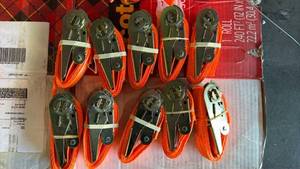 lot 672 image: (Unused) - 10, 1.5m Ratchet Belts