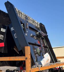 lot 91 image: IRLBM - Unused - IRanch - Heavy-Duty Brush Mower Mini Skid Steer Attachment