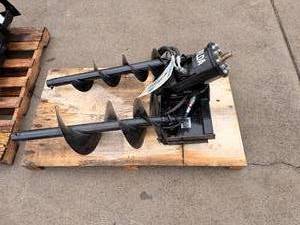 lot 89 image: IRLDA - (Unused) - IRanch 20cm Professional Drill Auger mini skid steer attachment