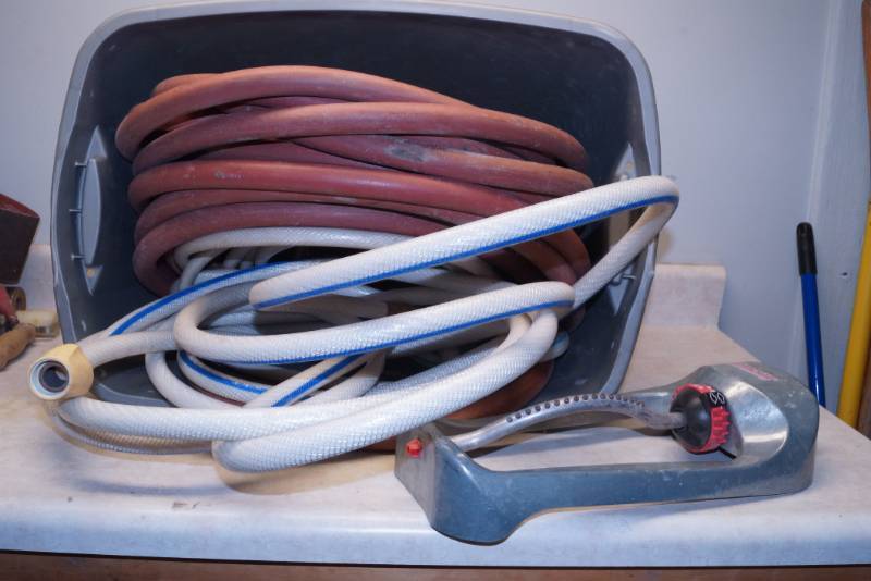 lot 1036 image: Lot of Lawn and Garden Water Hoses and Accessories
