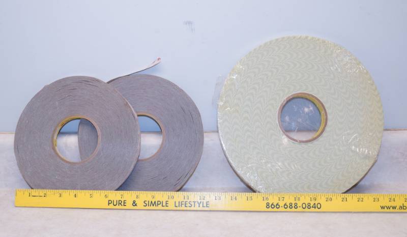 lot 1037 image: Lot of 3 rolls VHB Double-Sided Sticky Tape - Great for Vehicle Emblems and more - NEW ROLLS See photos