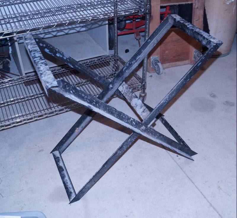 lot 1093 image: Nice Meal Stand - Could be used for a table, shelf, lawnmower repair - use your imagination