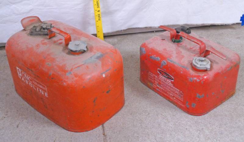 lot 1112 image: Lot of 2 Boat Gas Cans - see photos