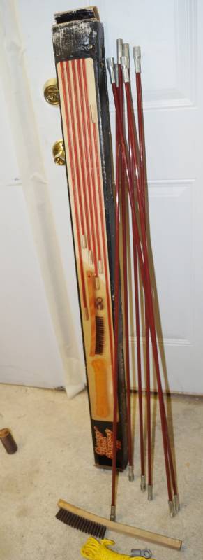 lot 1155 image: Chimney Brush Accessory Kit - Unused in original box - complete See pics