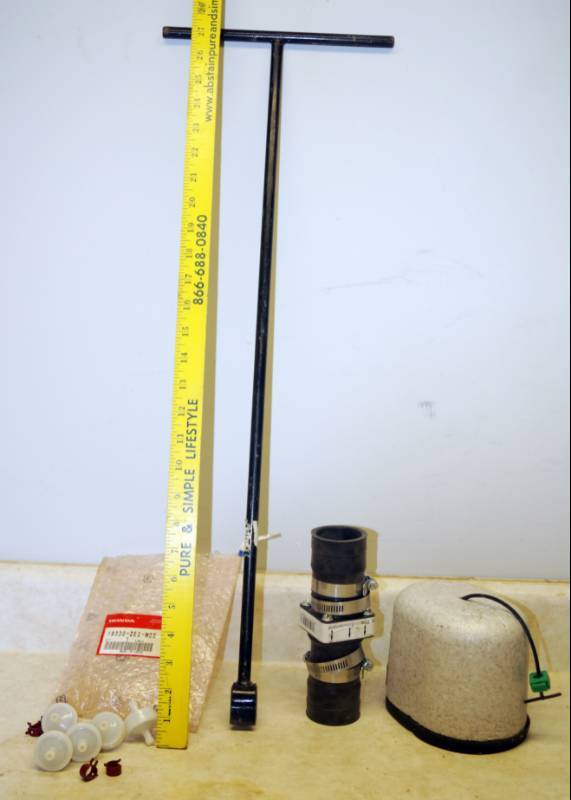 lot 1180 image: Water Wrench, Check Valve - Fuel Filers and Water Spigot Insulator
