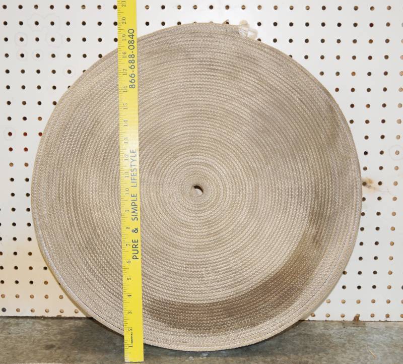 lot 1208 image: Large Roll of Nylon Braid Strap 20 across x 1.5 wide
