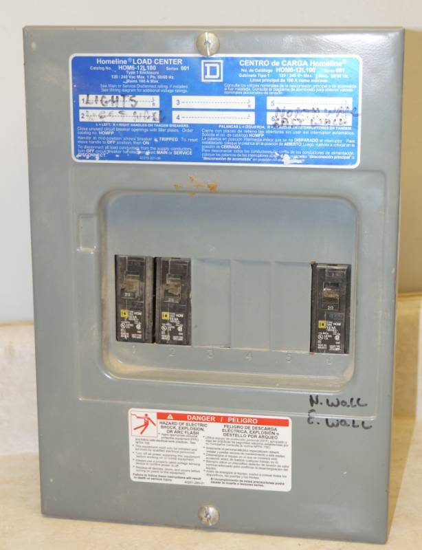 lot 1186 image: Electrical Breaker Box