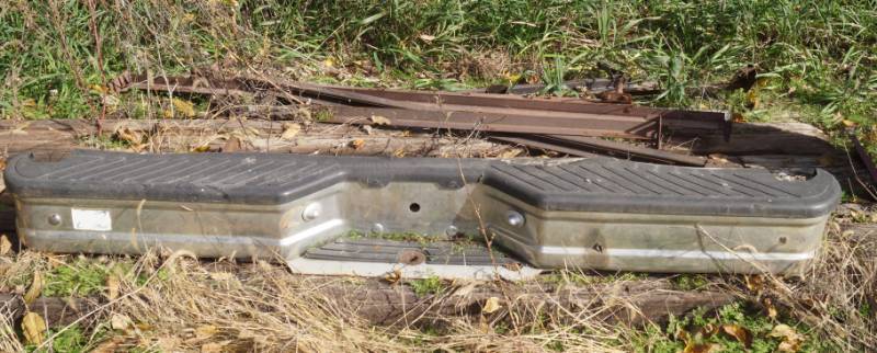lot 1238 image: Truck Bumper and Metal Bed Frames