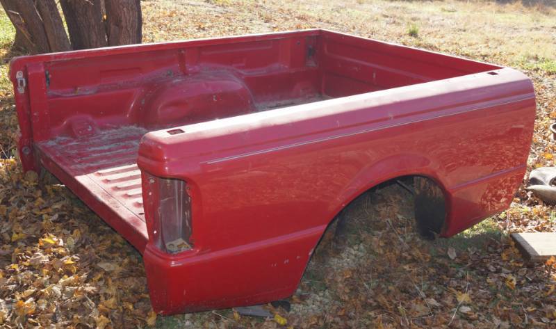 lot 1246 image: Red Truck Bed - Straight - See pics for measurements Ford Ranger or Mazda