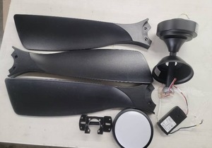 lot 56311 image: Modern Ceiling Fan Parts Set with Light Kit - Retail $75
