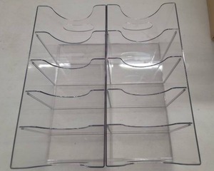 lot 56315 image: Clear Acrylic Belt Organizer - Retail $15