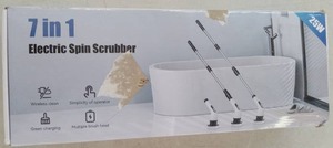 lot 57924 image: 7-in-1 Electric Spin Scrubber Cleaning Set - Retail $25