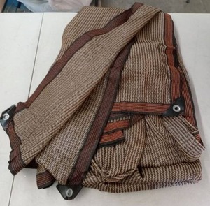 lot 57934 image: Retro Brown Striped Awning Fabric - Retail $45