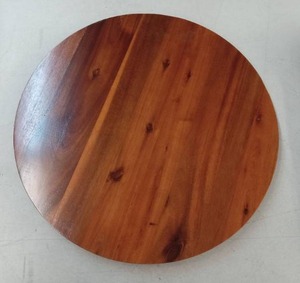lot 57945 image: Round Cedar Wood Lazy Susan  - Retail $45