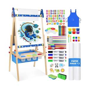 lot 57958 image: Kids Art Easel Set with Accessories - Retail $127