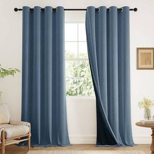 lot 57986 image: Stone Blue Thermal Blackout Curtains - Retail $36