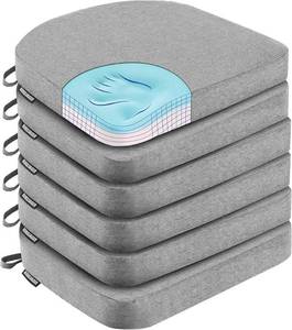 lot 57987 image: Memory Foam Dining Chair Cushion Set - Retail $54