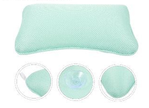 lot 58133 image: Spa Bath Pillow with Suction Cups - Retail $19