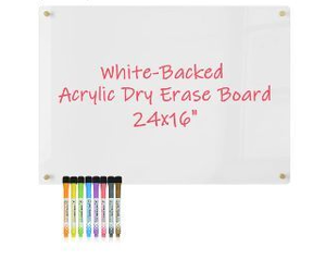 lot 58134 image: Rainbow Whiteboard Marker Set with Installation Guide 23 12 inch X 15 12 inch  - Retail $15